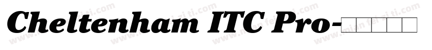 Cheltenham ITC Pro字体转换